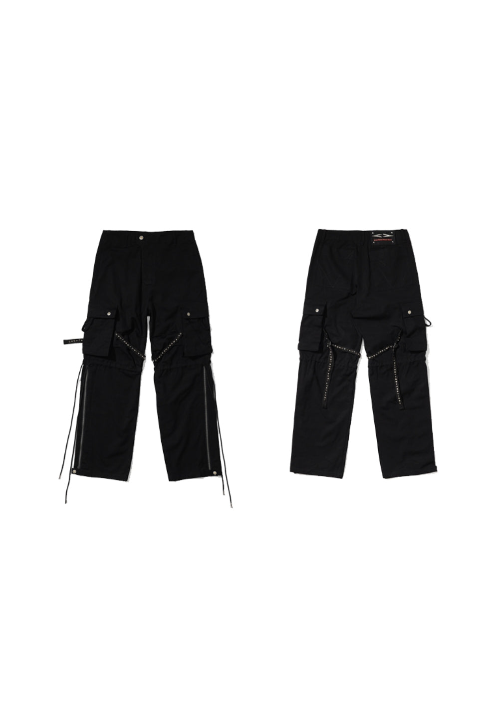 FVVO丨RIVET CARGO PANTS-Black - PSYLOS 1, FVVO丨RIVET CARGO PANTS-Black, Pants, FREE WORLD ORDER, PSYLOS 1