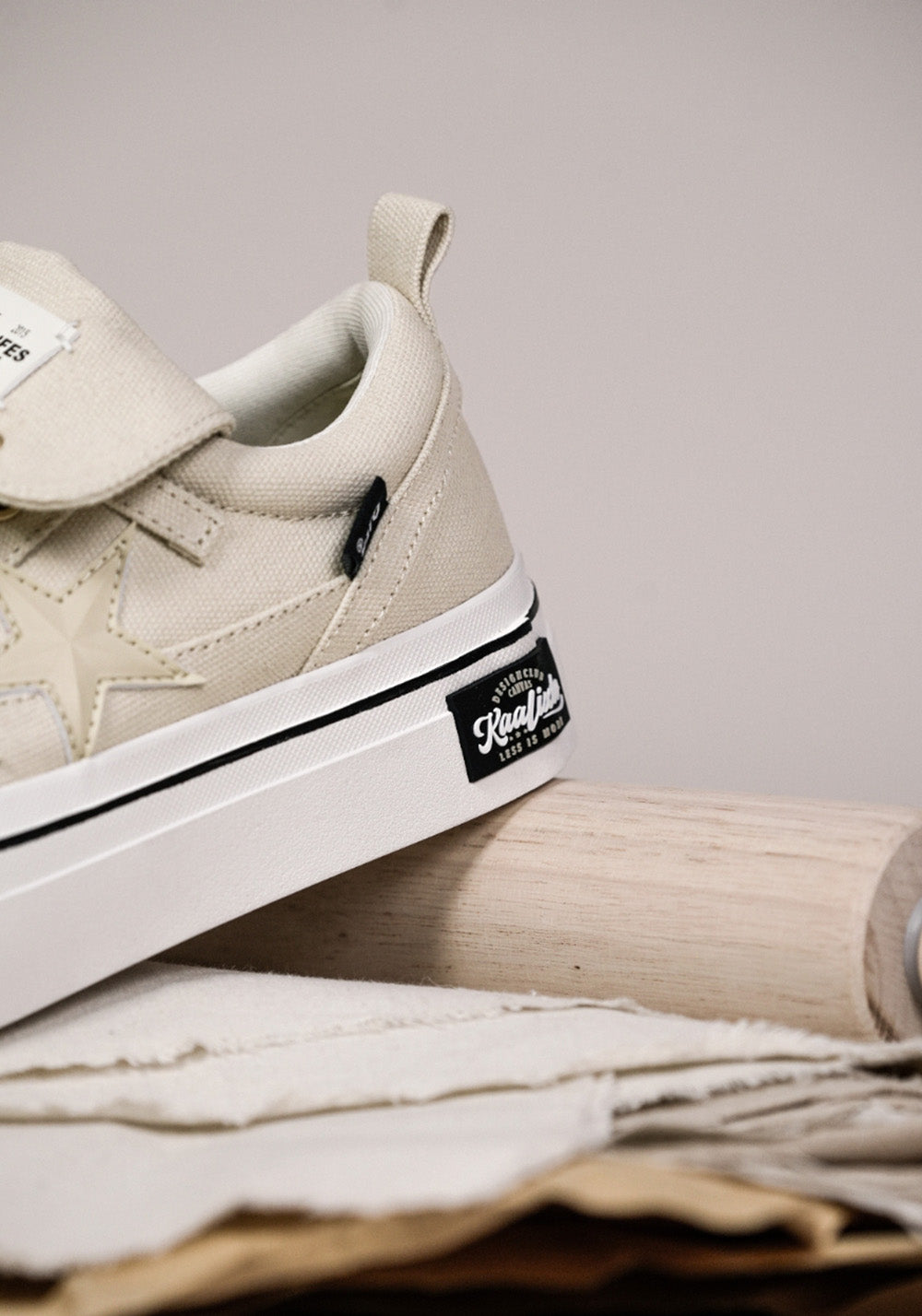 KAALIXTO丨Cream Beige Canvas Star Shoes - PSYLOS 1, KAALIXTO丨Cream Beige Canvas Star Shoes, Canvas Sneakers, KAALIXTO•JAPAN, PSYLOS 1