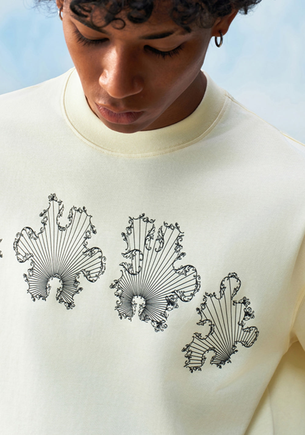 YADcrew丨YADcrew Baroque Mosaic Tee-White - PSYLOS 1, YADcrew丨YADcrew Baroque Mosaic Tee-White, T-Shirt, YADcrew•JAPAN, PSYLOS 1