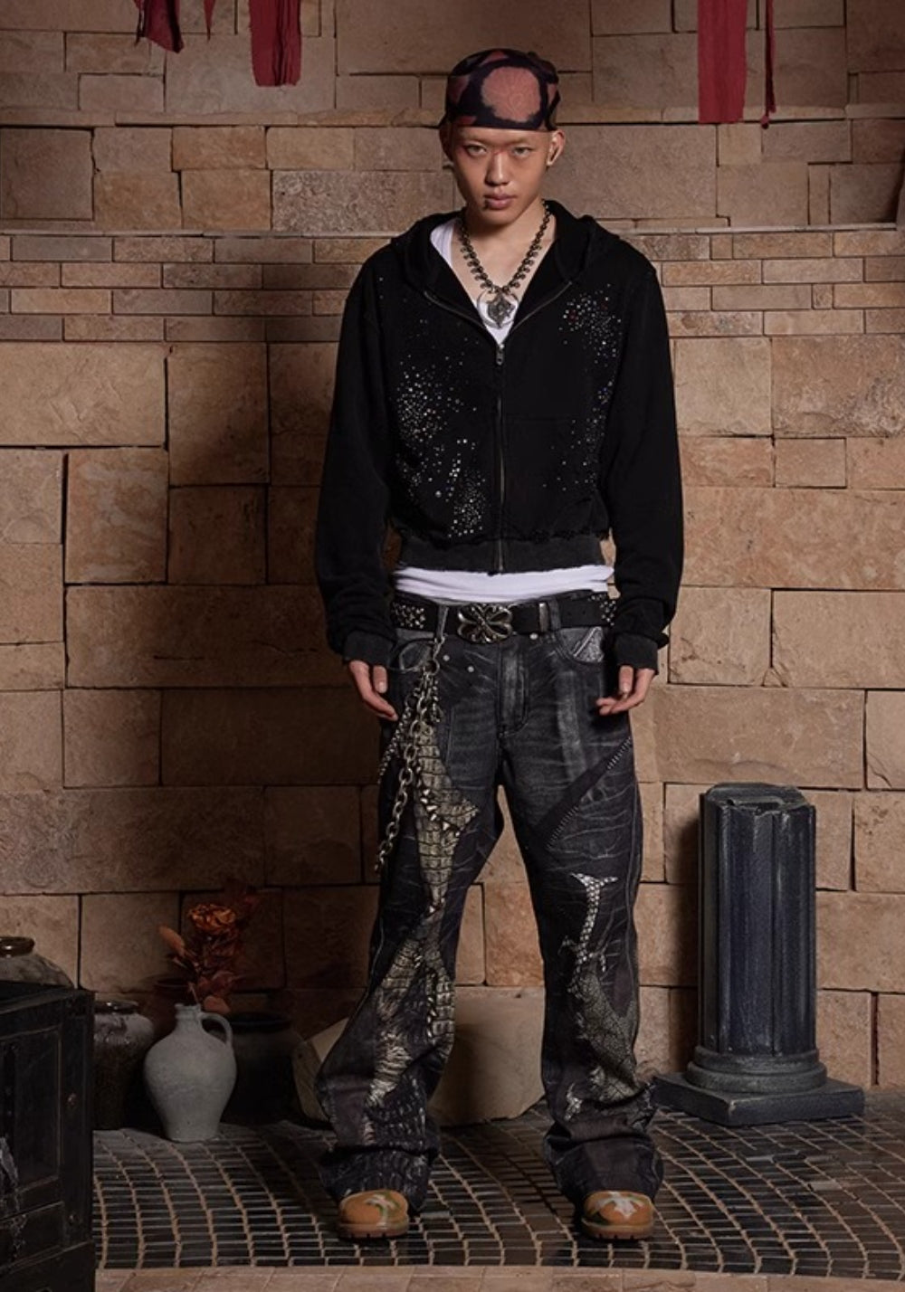 DND4DES丨Colorful Rhinestone Hoodie - PSYLOS 1, DND4DES丨Colorful Rhinestone Hoodie, Hoodie, DND4DES•JAPAN, PSYLOS 1