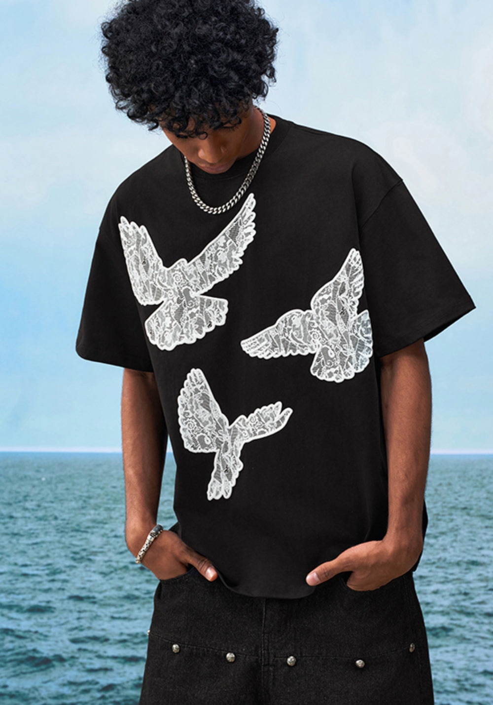 YADcrew丨YADcrew Lace Dove Tee - PSYLOS 1, YADcrew丨YADcrew Lace Dove Tee, T-Shirt, YADcrew, PSYLOS 1