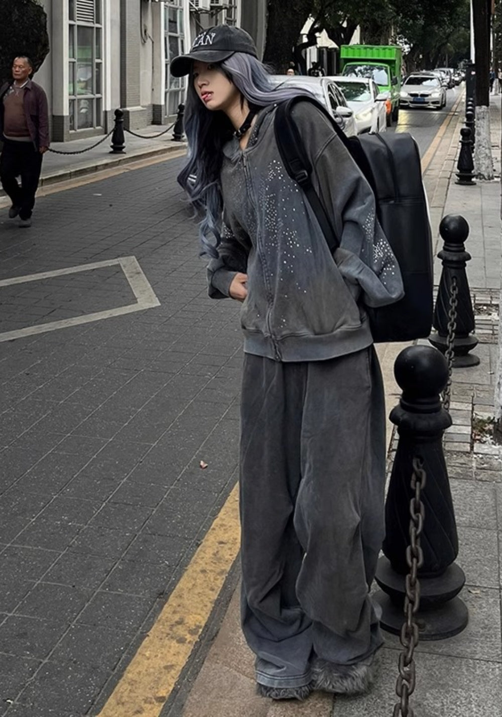 DND4DES丨Colorful Rhinestone Washed Distressed Hoodie - PSYLOS 1, DND4DES丨Colorful Rhinestone Washed Distressed Hoodie, Hoodie, DND4DES•JAPAN, PSYLOS 1