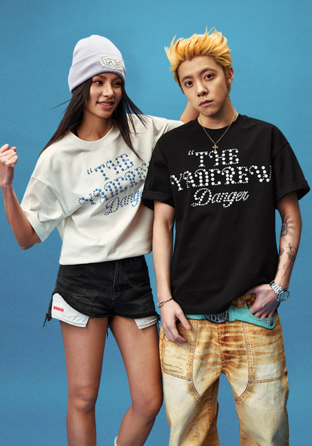 YADcrew丨YADcrew Star-Dot Tee-White - PSYLOS 1, YADcrew丨YADcrew Star-Dot Tee-White, T-Shirt, YADcrew, PSYLOS 1