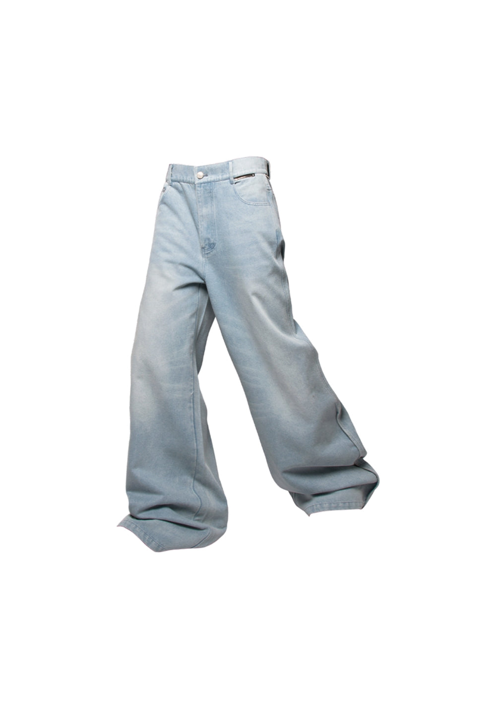 RELABEL丨Washed Zip Waist Straight Jeans - PSYLOS 1, RELABEL丨Washed Zip Waist Straight Jeans, Pants, RELABEL, PSYLOS 1