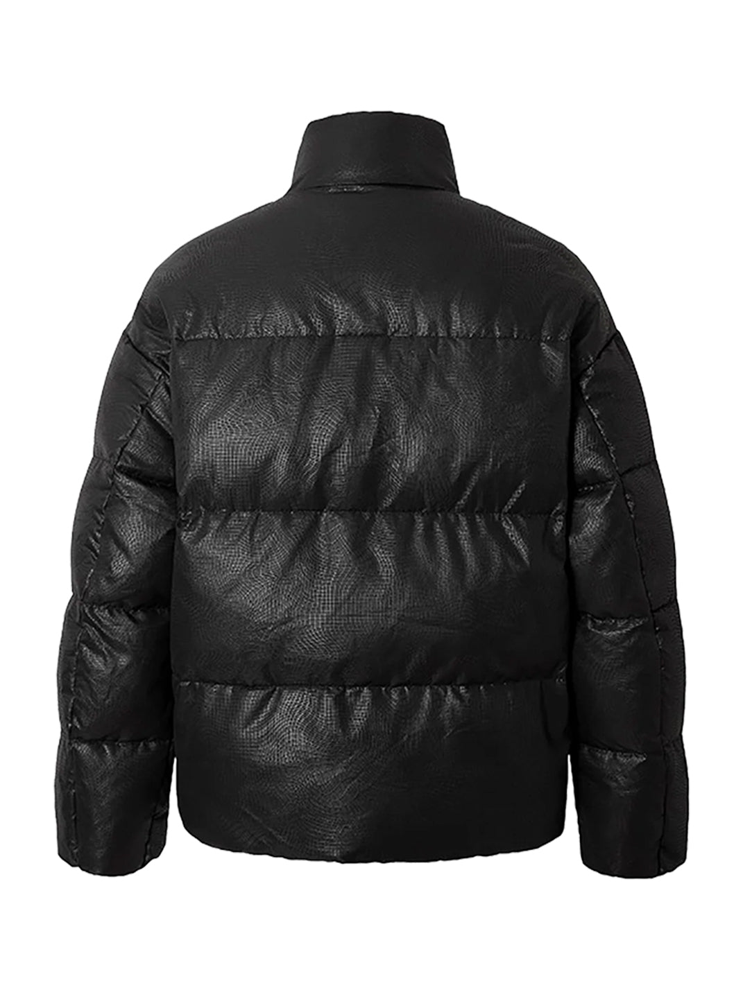 Chaqueta de plumas con bordado geométrico 3D