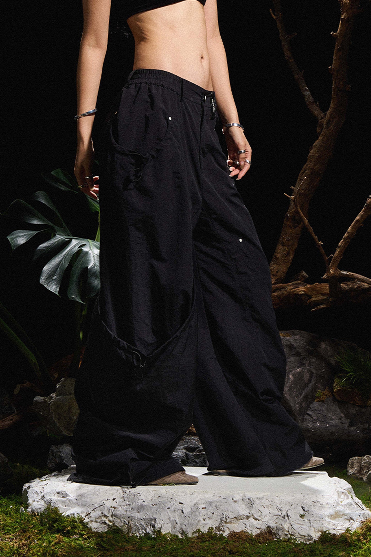 RELABEL丨Drawstring Nylon Pants - PSYLOS 1, RELABEL丨Drawstring Nylon Pants, Pants, RELABEL, PSYLOS 1