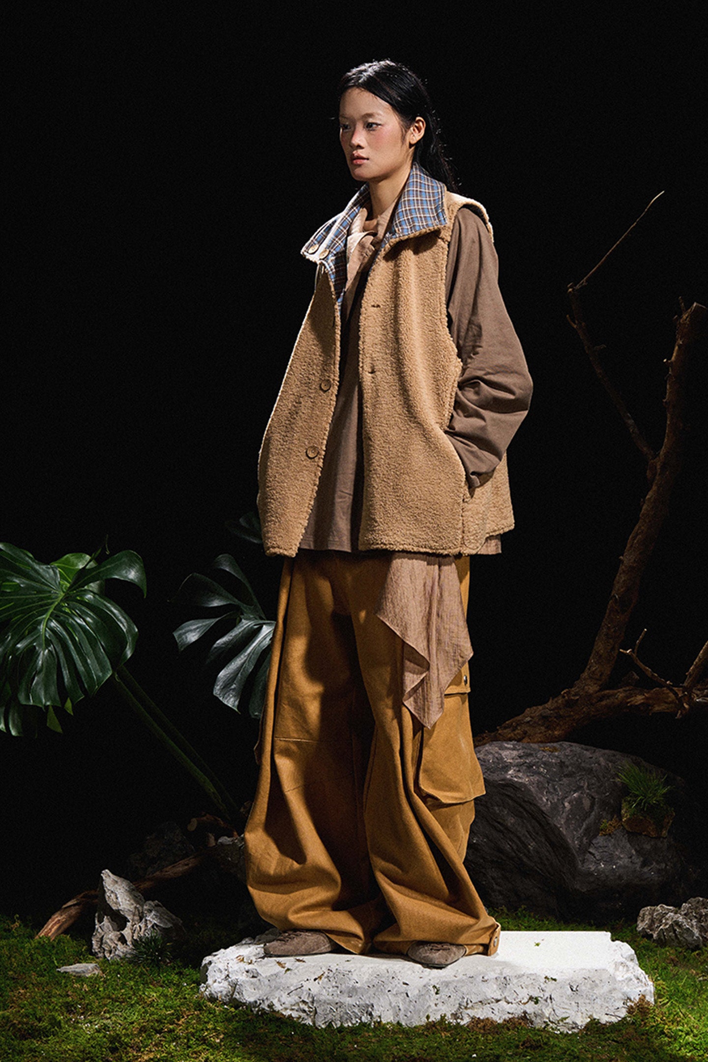 RELABEL丨Double-faced Sherpa Vest - PSYLOS 1, RELABEL丨Double-faced Sherpa Vest, Vest, RELABEL, PSYLOS 1