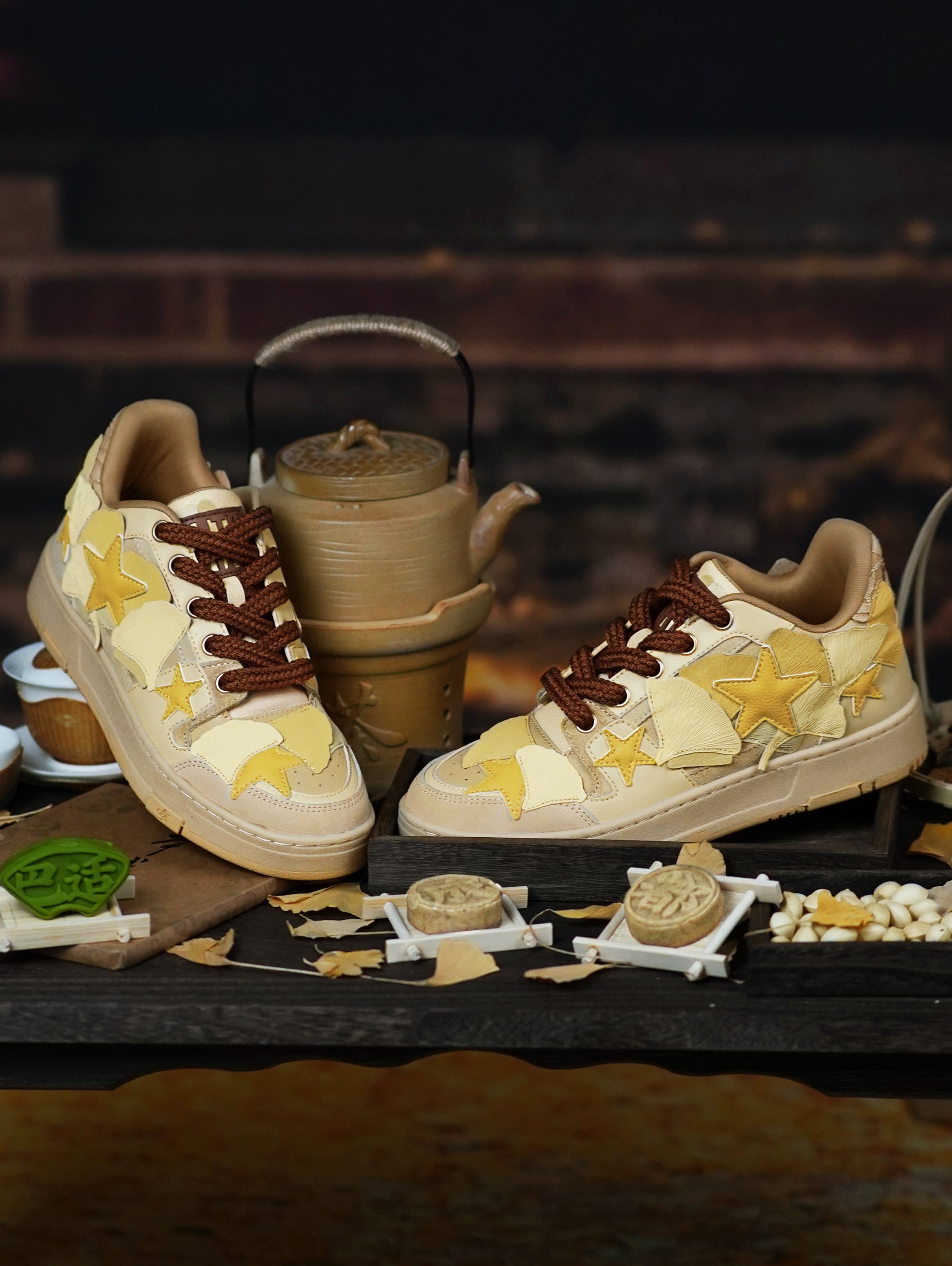 KAALIXTO丨Star Sneakers-Kaalixto Ginkgo Leaf Limited Edition - PSYLOS 1, KAALIXTO丨Star Sneakers-Kaalixto Ginkgo Leaf Limited Edition, Chunky Sneakers, KAALIXTO•JAPAN, PSYLOS 1