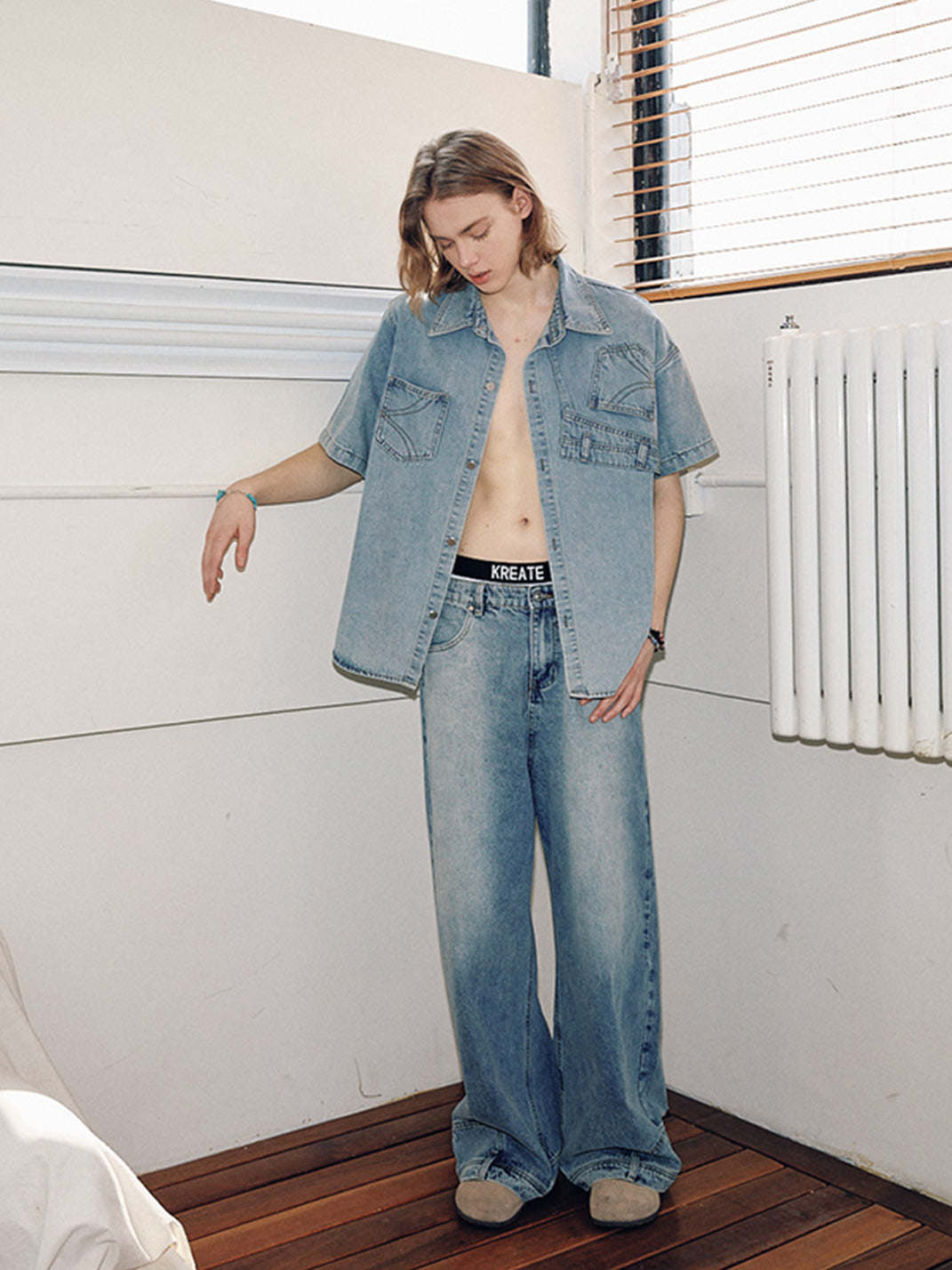 KREATE | Deconstruct Series Up-Side-Down Pocket Loose Fit Jeans - PSYLOS 1, KREATE | Deconstruct Series Up-Side-Down Pocket Loose Fit Jeans, Bottoms, KREATE, PSYLOS 1