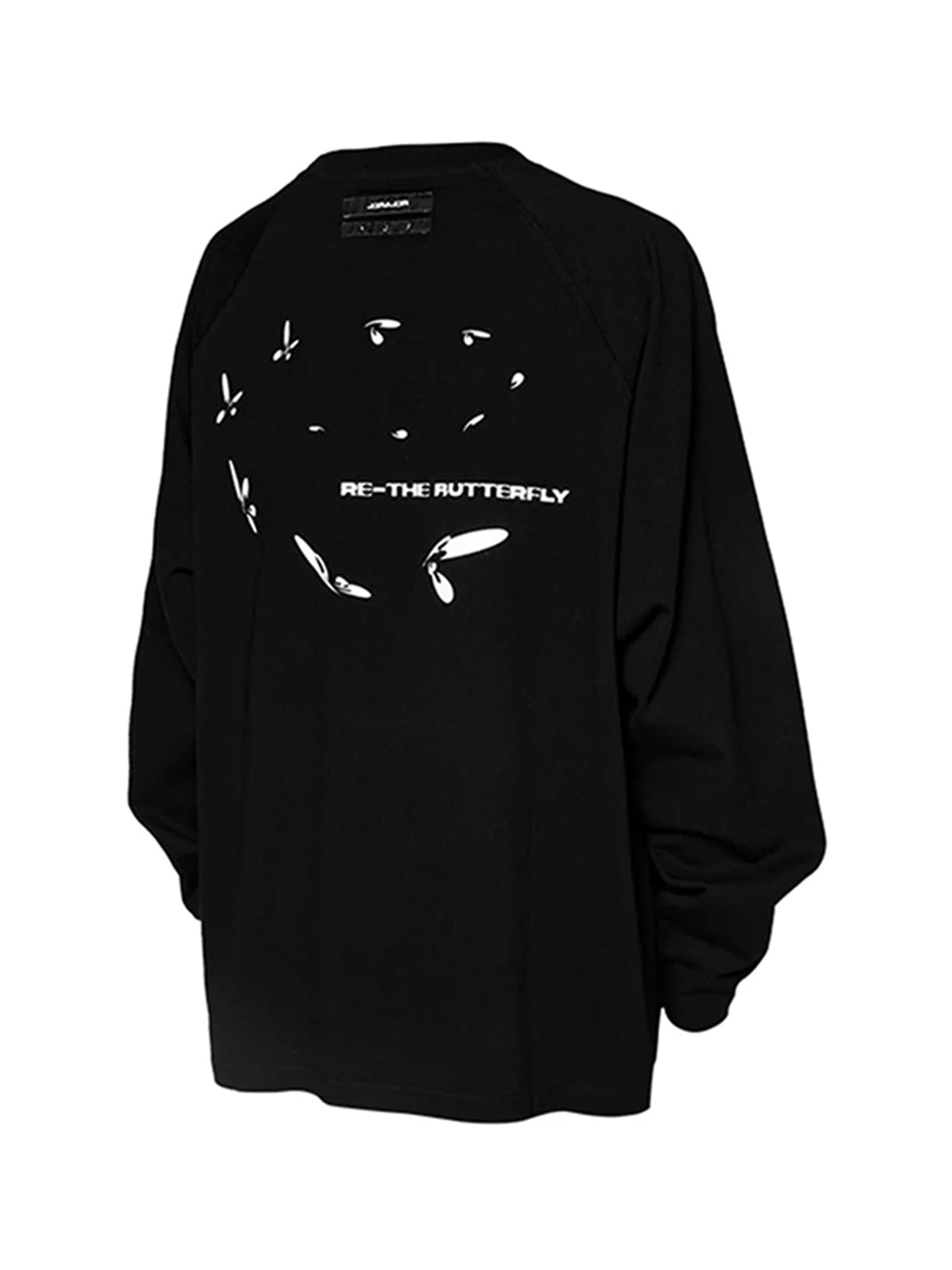 RELABEL丨Camiseta de manga larga estructurada con estampado bicolor