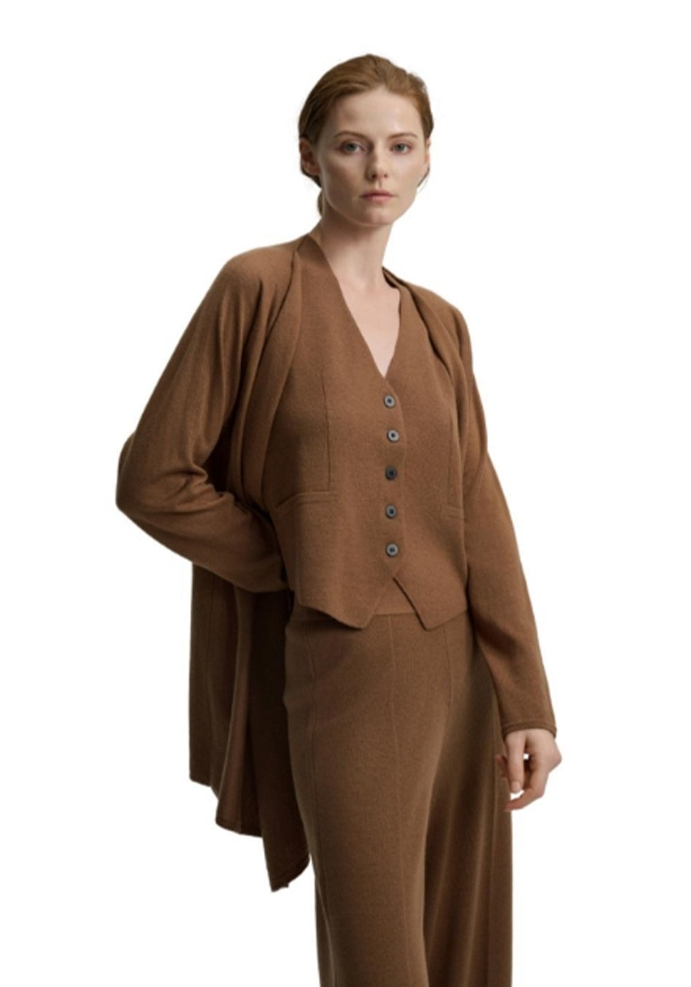 Mulberry Silk Wool Cardigan