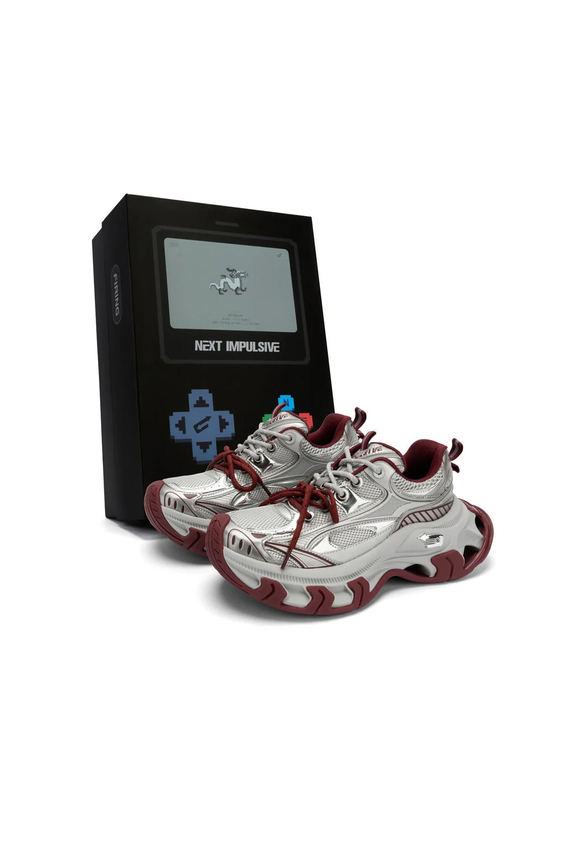 NEXT IMPULSIVE丨Papillon Series-Red - PSYLOS 1, NEXT IMPULSIVE丨Papillon Series-Red, Chunky Sneakers, NEXT IMPULSIVE•JAPAN, PSYLOS 1