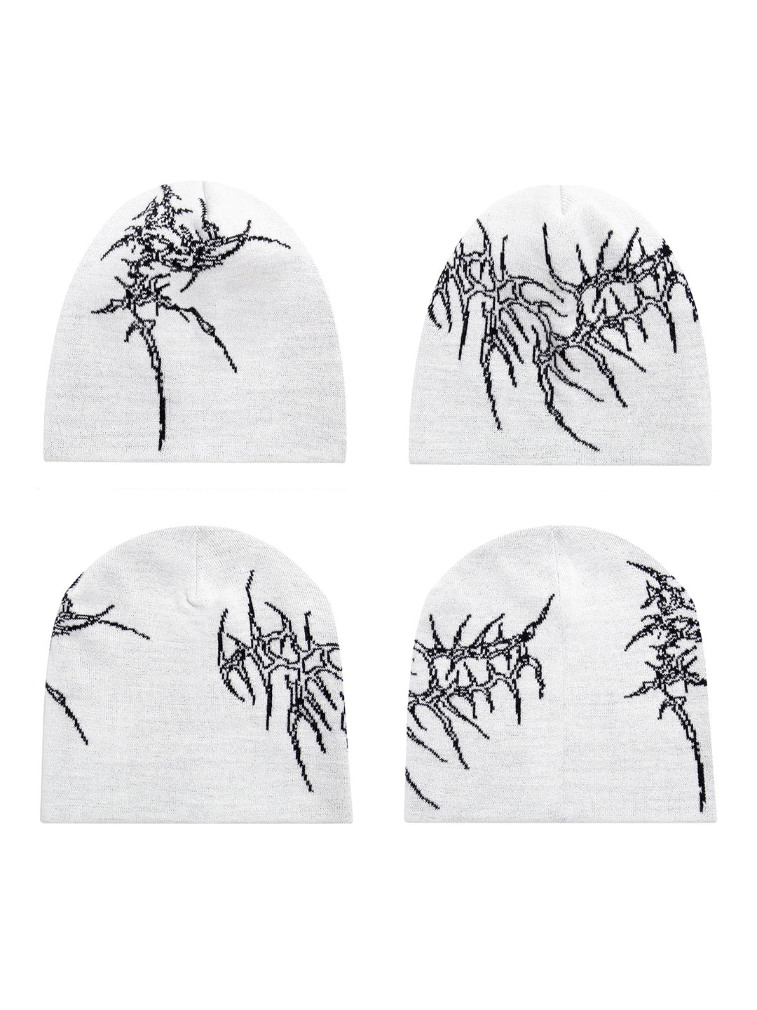 REBEL WAVE丨Bone Print Knit Beanie - PSYLOS 1, REBEL WAVE丨Bone Print Knit Beanie, Hat, REBEL WAVE•JAPAN, PSYLOS 1