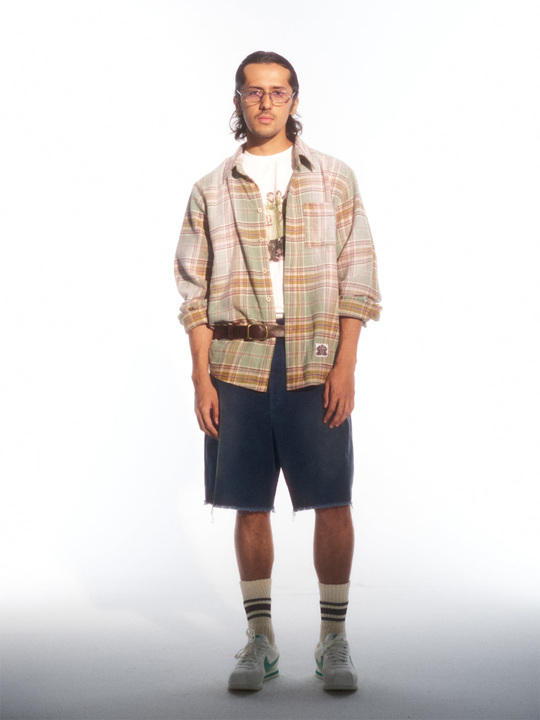 TREclub | Faded Plaid Cotton Shirt - PSYLOS 1, TREclub | Faded Plaid Cotton Shirt, Shirts, TREclub•JAPAN, PSYLOS 1