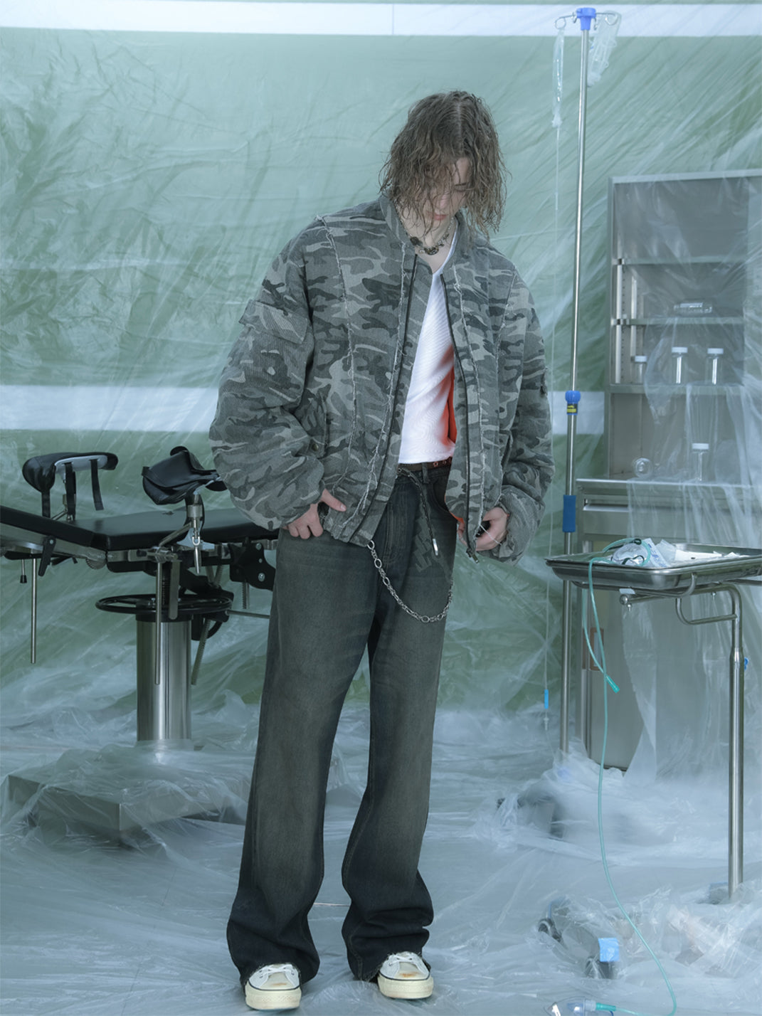 TREclub |  Thick Camouflage Bomber Jacket - PSYLOS 1, TREclub |  Thick Camouflage Bomber Jacket, Jackets, TREclub•JAPAN, PSYLOS 1