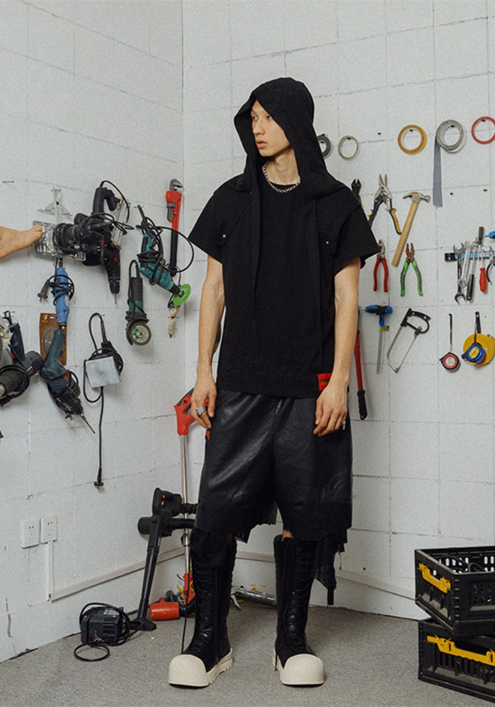 FVVO丨"Street Is Dead" Monochrome Tracksuit-Black TEE - PSYLOS 1, FVVO丨"Street Is Dead" Monochrome Tracksuit-Black TEE, T-Shirt, FVVO&ROCKSTA•JAPAN, PSYLOS 1
