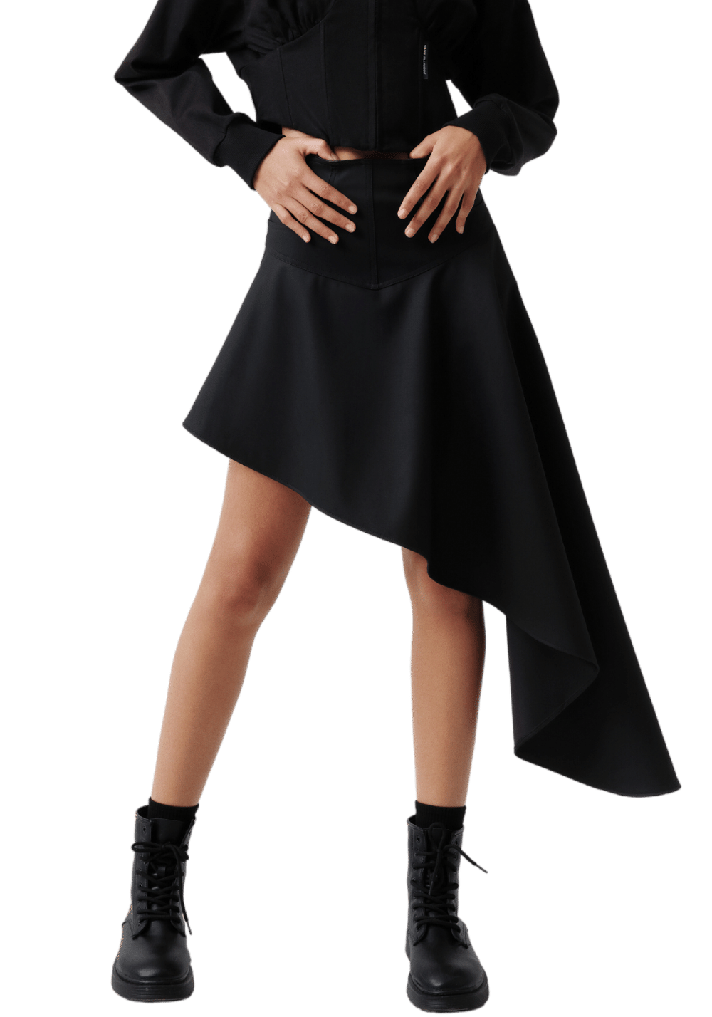 Asymmetrical Midi Skirt - PSYLOS 1, Asymmetrical Midi Skirt, Dress/Skirt, VANN VALRENCÉ, PSYLOS 1