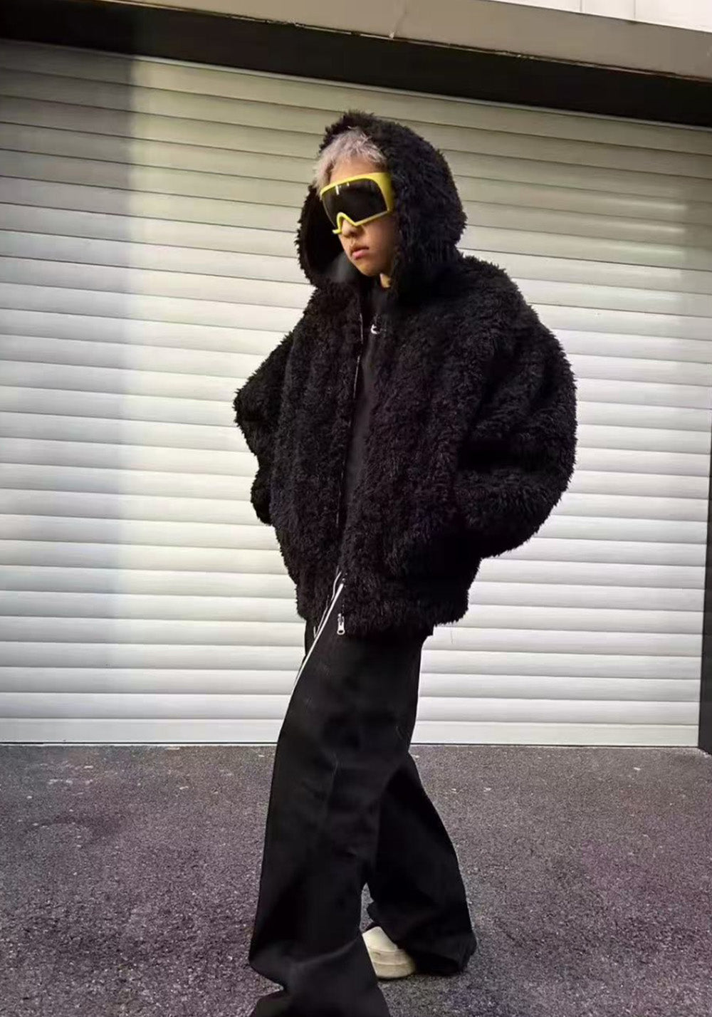 Disark│Long Shearling Hooded Coat (Long Fur) - PSYLOS 1, Disark│Long Shearling Hooded Coat (Long Fur), Coat, Disark, PSYLOS 1