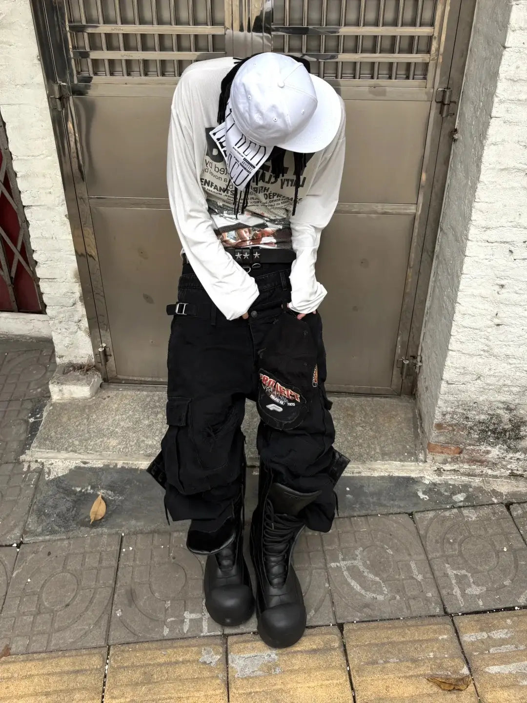 FVVO丨Ironclad Beetle PU Black Leather Boots-Black - PSYLOS 1, FVVO丨Ironclad Beetle PU Black Leather Boots-Black, Boots, FVVO&ROCKSTA•JAPAN, PSYLOS 1