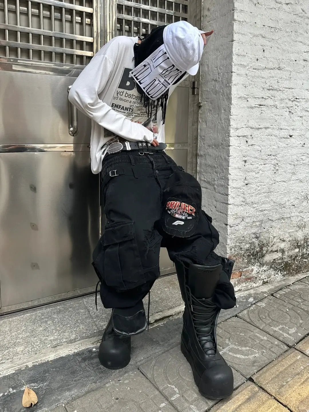 FVVO丨Ironclad Beetle PU Black Leather Boots-Black - PSYLOS 1, FVVO丨Ironclad Beetle PU Black Leather Boots-Black, Boots, FVVO&ROCKSTA•JAPAN, PSYLOS 1