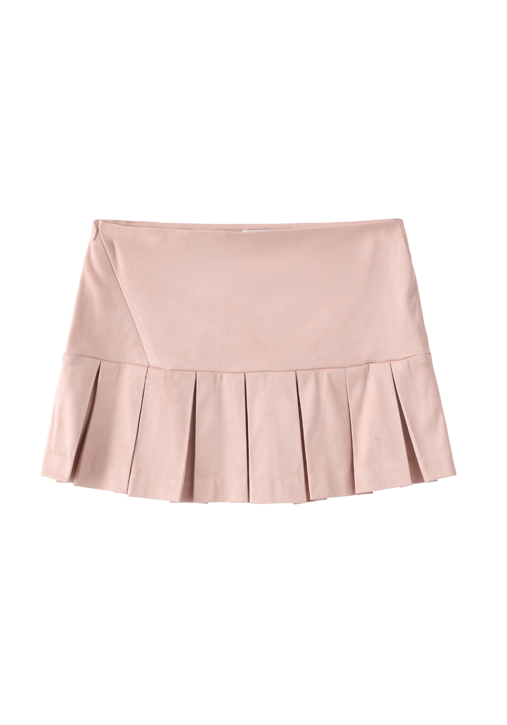 Asymmetric Zip Suede Pleated Skirt - PSYLOS 1, Asymmetric Zip Suede Pleated Skirt, Dress/Skirt, 40 CREW, PSYLOS 1