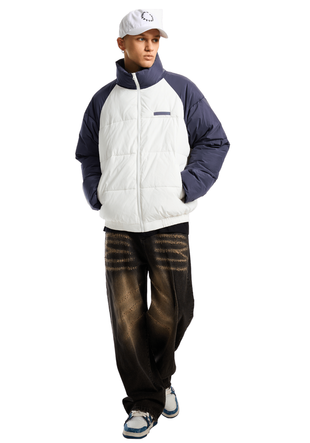 Drop Shoulder Puffer Jacket - PSYLOS 1, Drop Shoulder Puffer Jacket, Down Jacket, iconslab, PSYLOS 1