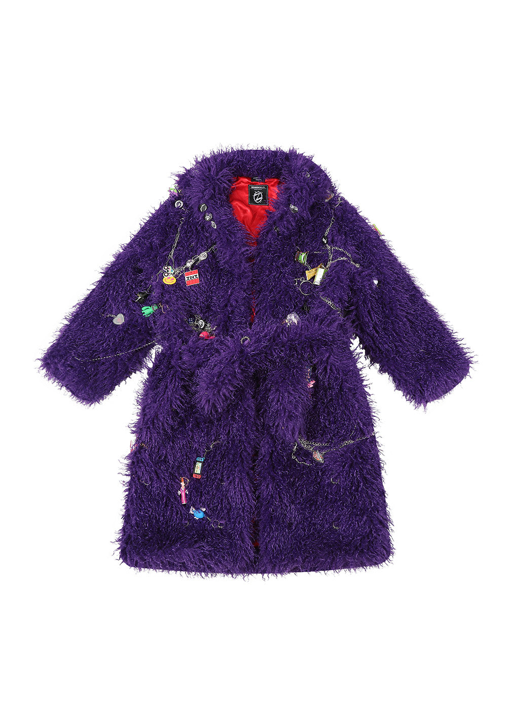 Handmade Pendant Fur Bathrobe Coat