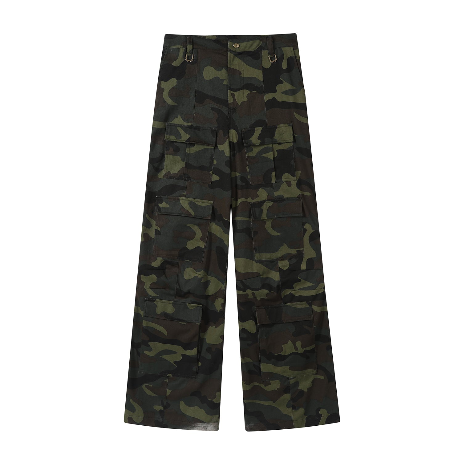 Camouflage Micro-Flare Work Pants