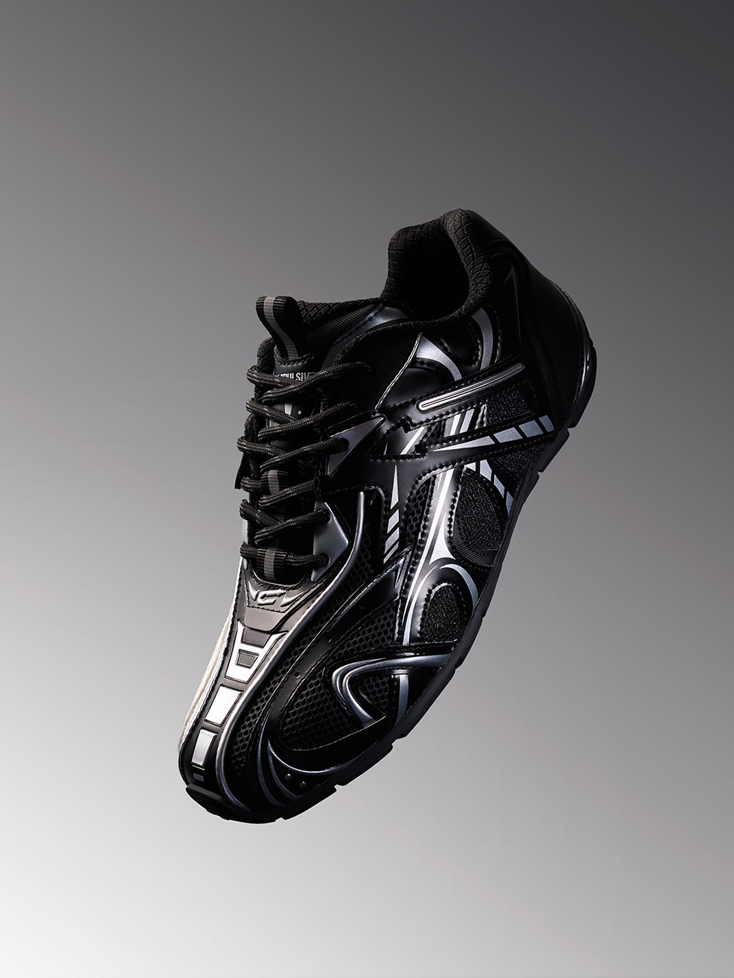 NEXT IMPULSIVE | Black White Techwear German Trainers - PSYLOS 1, NEXT IMPULSIVE | Black White Techwear German Trainers, Retro Trainers, NEXT IMPULSIVE•JAPAN, PSYLOS 1