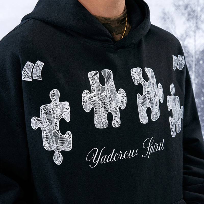 YADcrew | Puzzle Lace Print Hoodie - PSYLOS 1, YADcrew | Puzzle Lace Print Hoodie, Hoodie, YADcrew•JAPAN, PSYLOS 1
