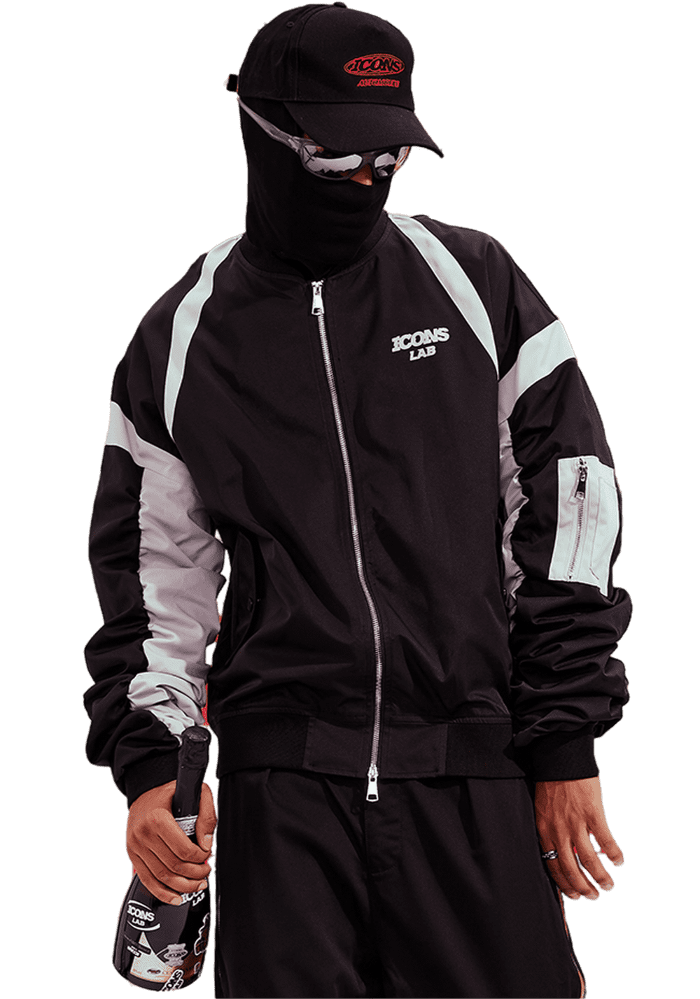 Patchwork Contrast Racing Jacket - PSYLOS 1, Patchwork Contrast Racing Jacket, Jacket, iconslab, PSYLOS 1