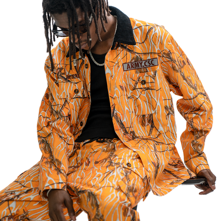 Fire Pattern Camouflage Combat Shirt - PSYLOS 1, Fire Pattern Camouflage Combat Shirt, Shirt, Burnin, PSYLOS 1