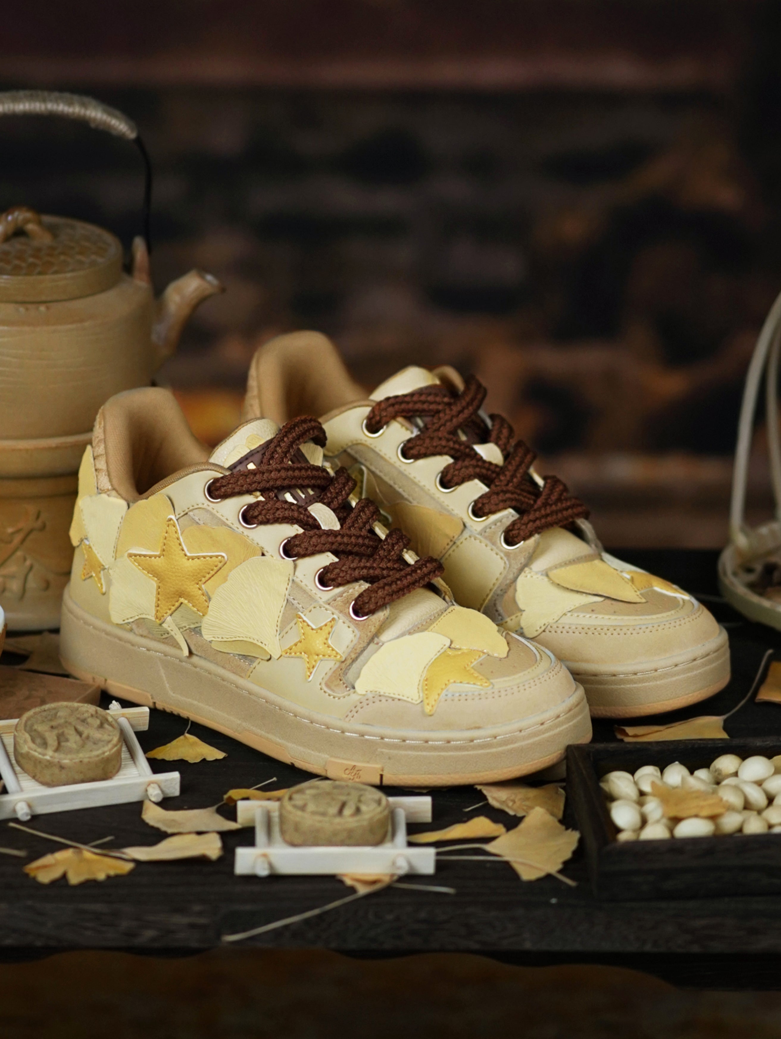 KAALIXTO丨Star Sneakers-Kaalixto Ginkgo Leaf Limited Edition - PSYLOS 1, KAALIXTO丨Star Sneakers-Kaalixto Ginkgo Leaf Limited Edition, Chunky Sneakers, KAALIXTO•JAPAN, PSYLOS 1