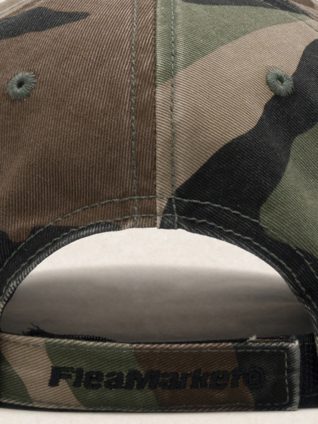 FLEAMARKET | Camo Pierced Ring Curve Brim Cap - PSYLOS 1, FLEAMARKET | Camo Pierced Ring Curve Brim Cap, Hats, FLEAMARKET, PSYLOS 1