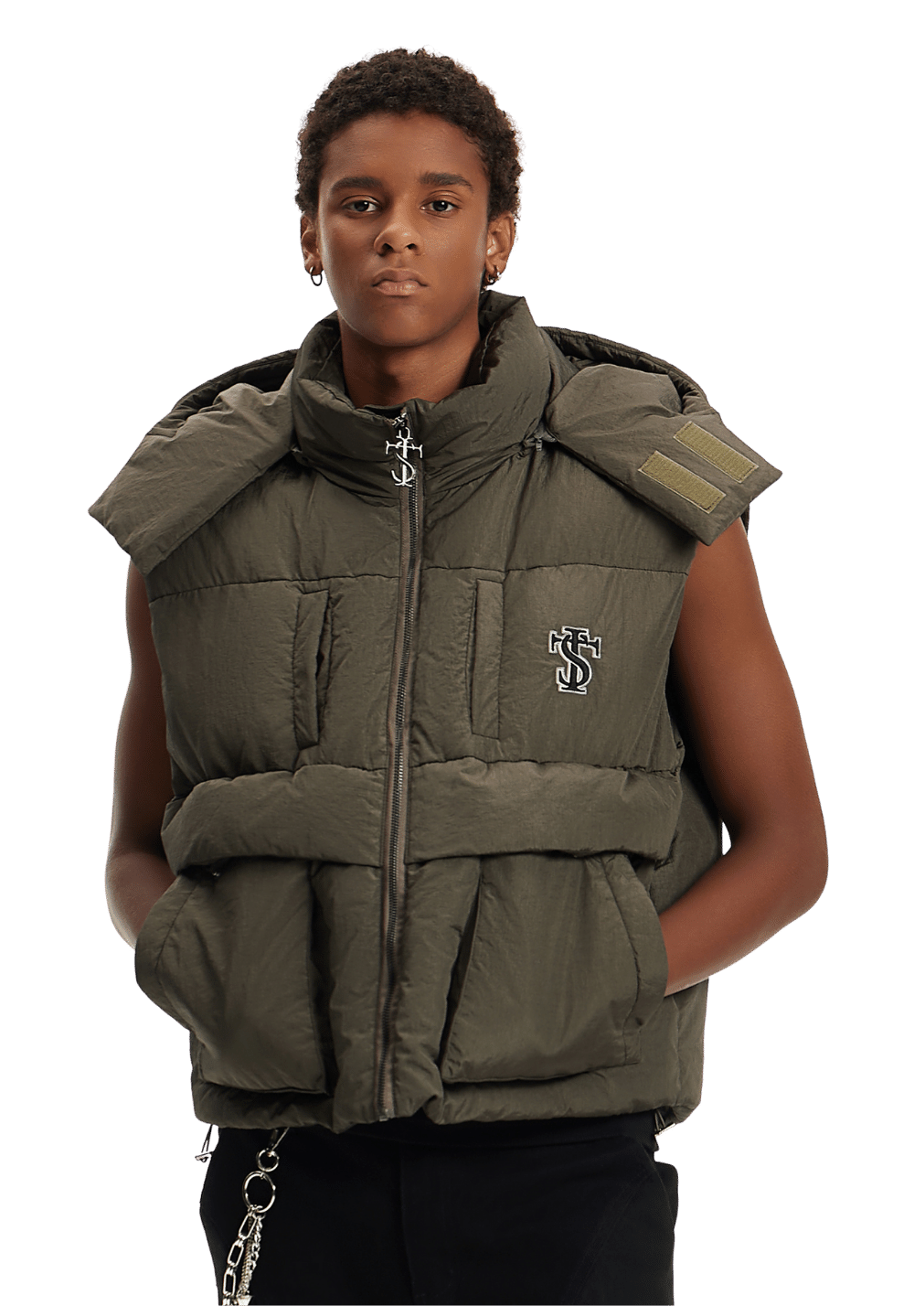 Hip Hop Insulated Vest - PSYLOS 1, Hip Hop Insulated Vest, Vest, Small Town Kid, PSYLOS 1