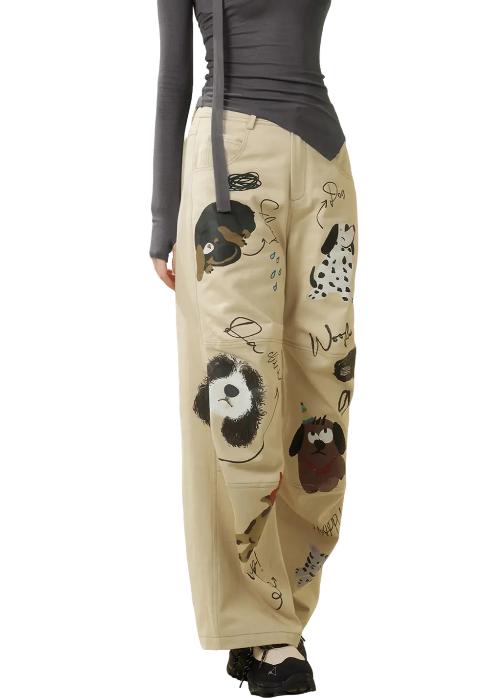 Graffiti Print Pants - PSYLOS 1, Graffiti Print Pants, Pants, WooHa, PSYLOS 1