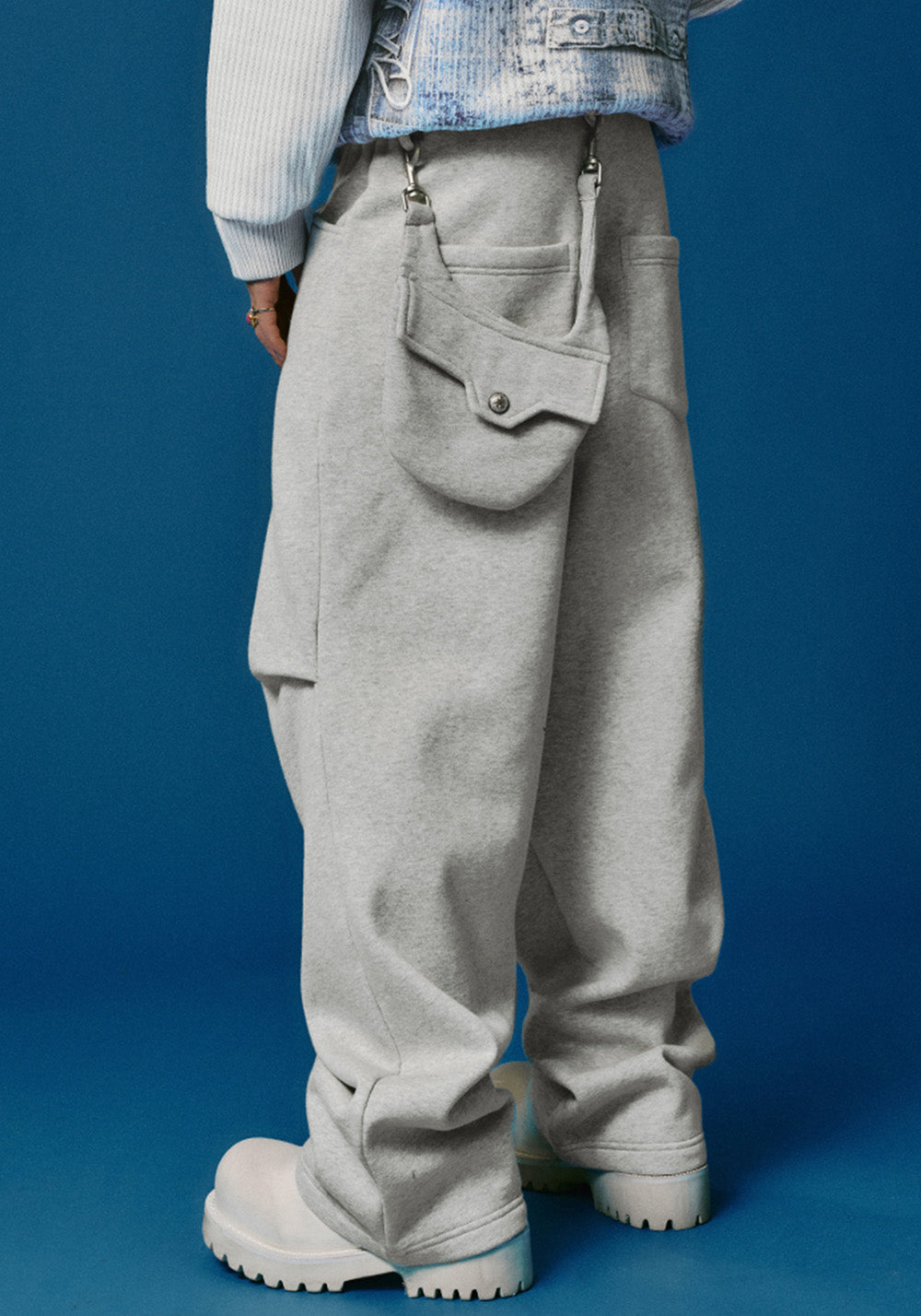 YADcrew丨Waistcoat Removable Folded Pleated Sweatpants - PSYLOS 1, YADcrew丨Waistcoat Removable Folded Pleated Sweatpants, Pants, YADcrew•JAPAN, PSYLOS 1