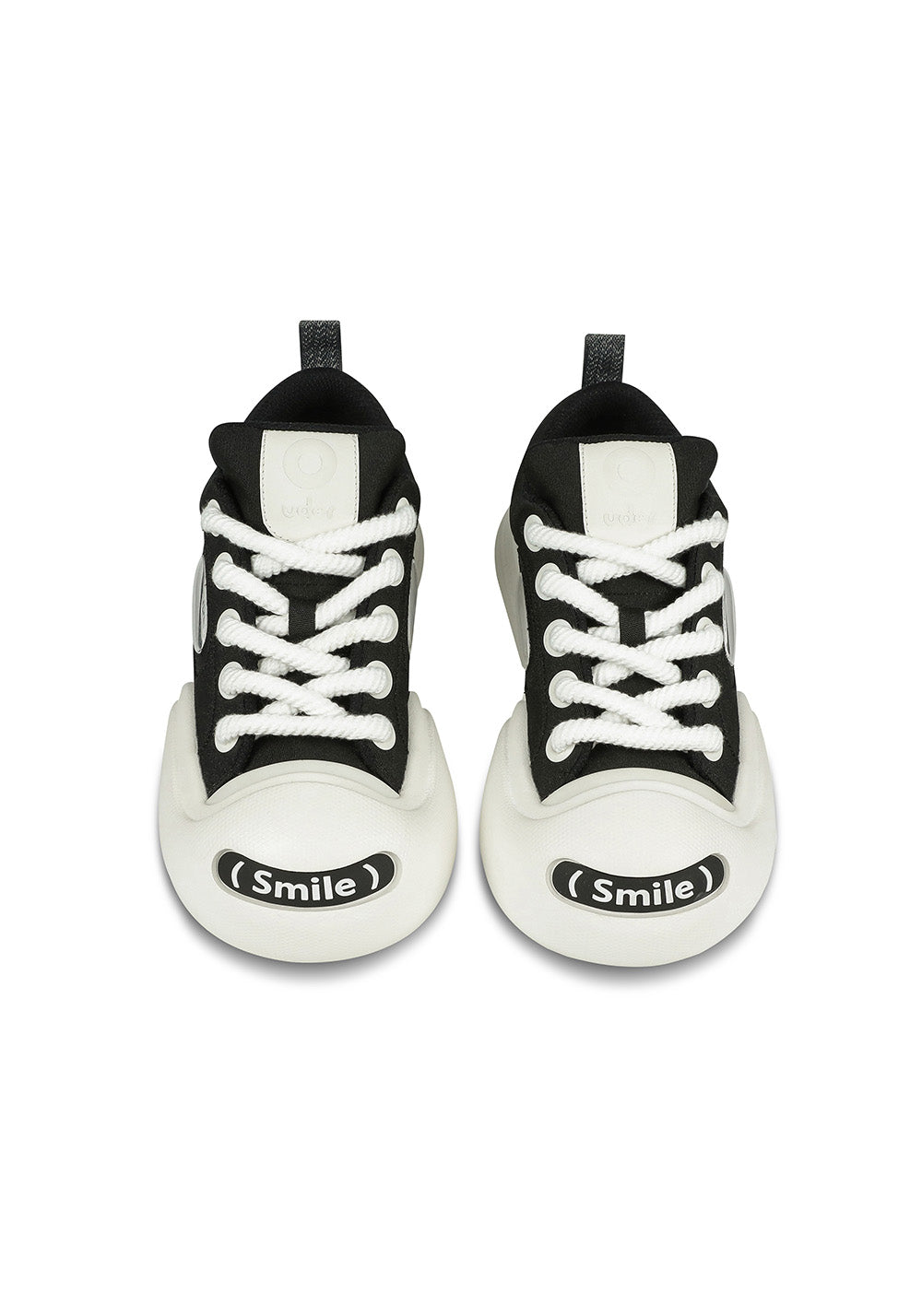 OUDER丨Open Smile Canvas Shoes-Black&White - PSYLOS 1, OUDER丨Open Smile Canvas Shoes-Black&White, Canvas Sneakers, OUDER, PSYLOS 1