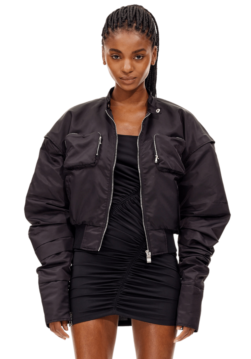 Bell Sleeve Bomber Jacket - PSYLOS 1, Bell Sleeve Bomber Jacket, Jacket, 40 CREW, PSYLOS 1