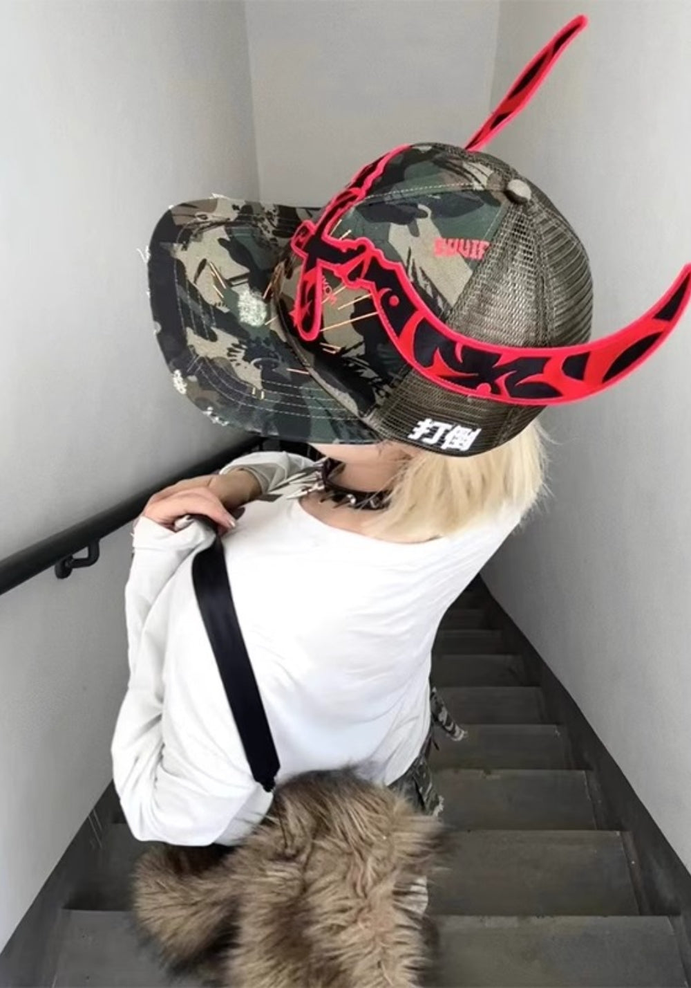 DND4DES丨Red Patch Camo Cap - PSYLOS 1, DND4DES丨Red Patch Camo Cap, Hat, DND4DES•JAPAN, PSYLOS 1