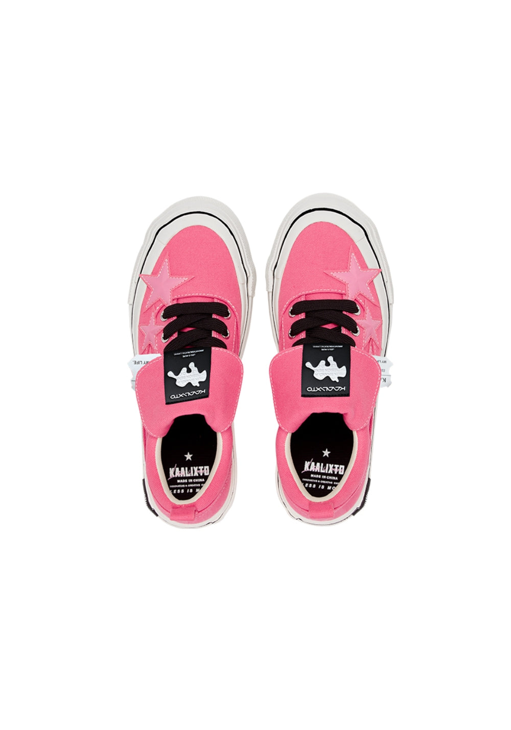 KAALIXTO丨Cheese Raspberry Pink Canvas Star Shoes - PSYLOS 1, KAALIXTO丨Cheese Raspberry Pink Canvas Star Shoes, Canvas Sneakers, KAALIXTO•JAPAN, PSYLOS 1