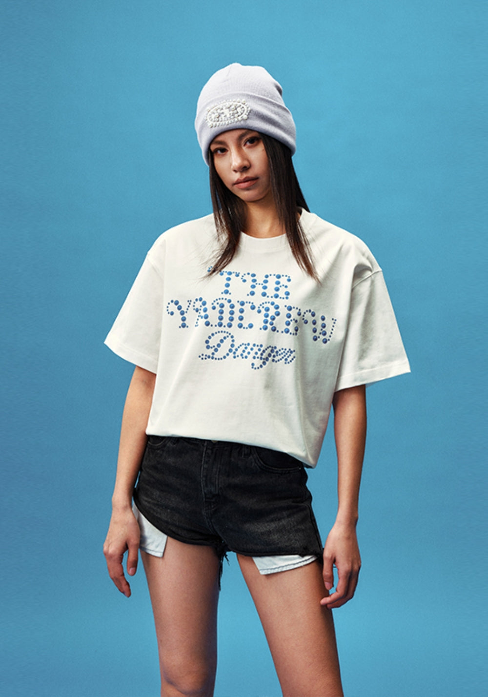 YADcrew丨YADcrew Star-Dot Tee-White - PSYLOS 1, YADcrew丨YADcrew Star-Dot Tee-White, T-Shirt, YADcrew, PSYLOS 1