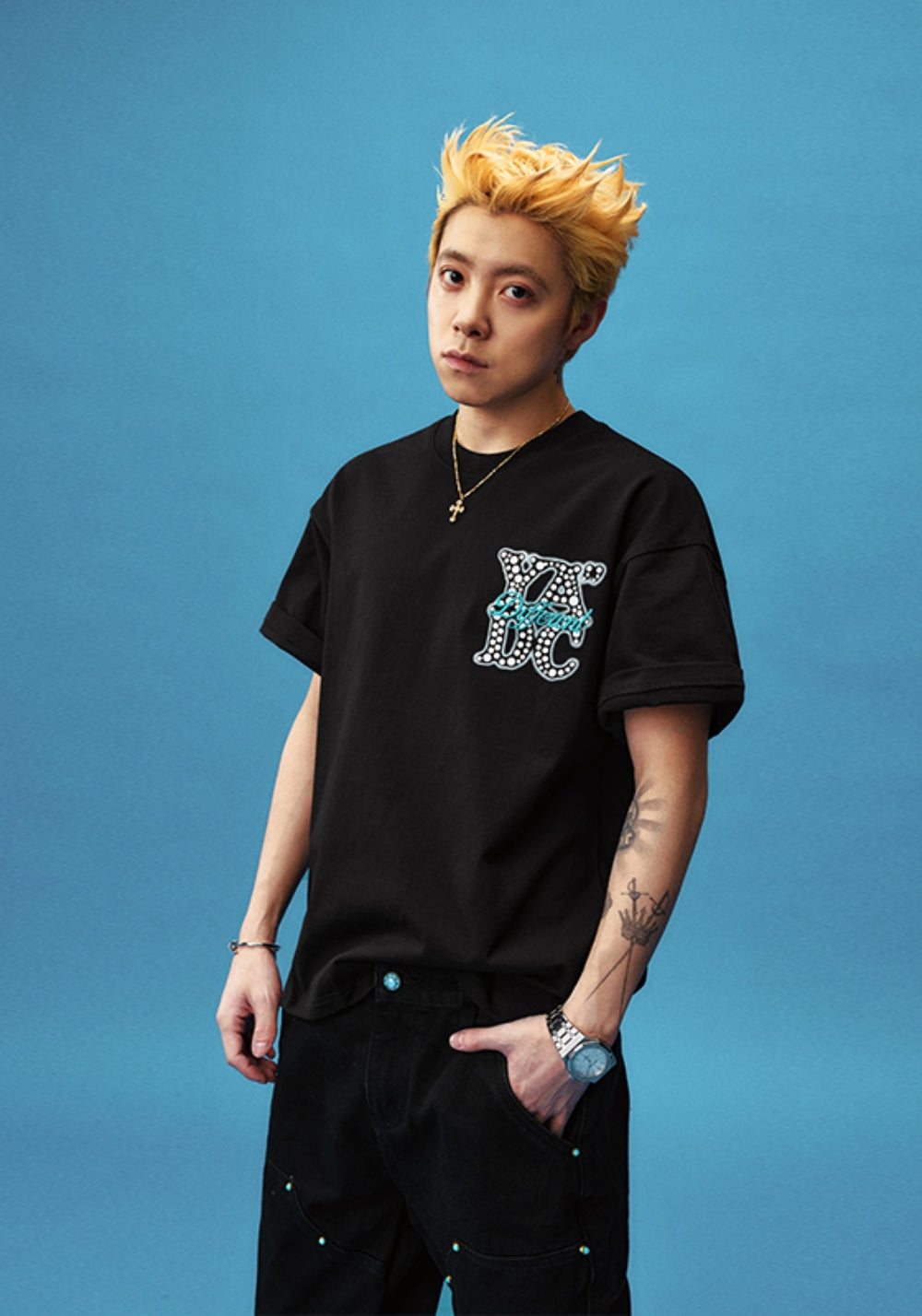 YADcrew丨YADcrew Halo Dot Tee-Black - PSYLOS 1, YADcrew丨YADcrew Halo Dot Tee-Black, T-Shirt, YADcrew, PSYLOS 1