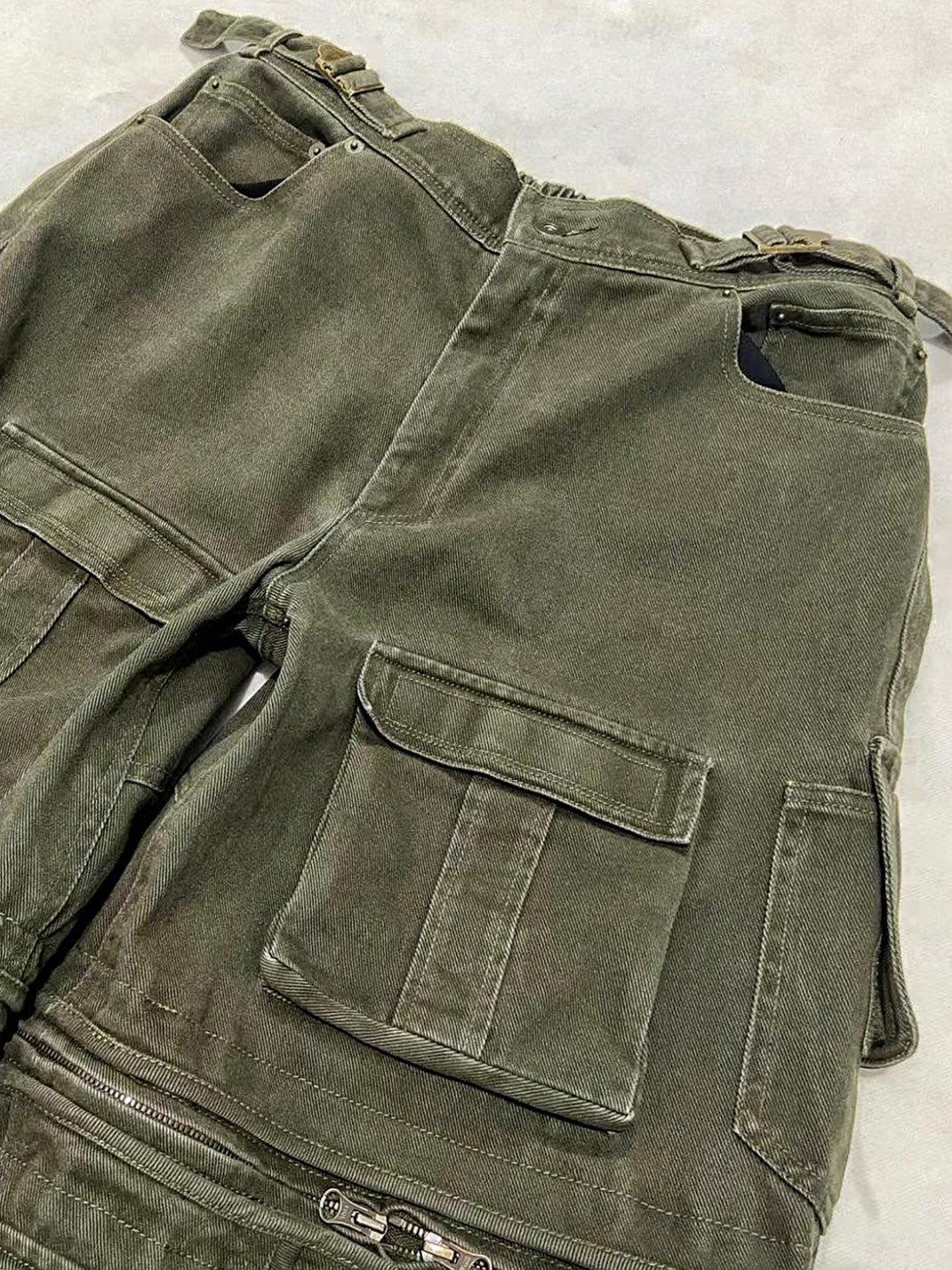 WoosterArchive | Millitary Green Cargo Pants With Removable Legs - PSYLOS 1, WoosterArchive | Millitary Green Cargo Pants With Removable Legs, Men's Wear, WoosterArchive, PSYLOS 1