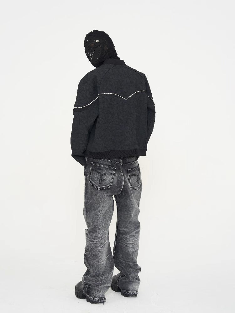 GLACIERBOY丨Rhinestone-Embellished Jacket - PSYLOS 1, GLACIERBOY丨Rhinestone-Embellished Jacket, Jacket, GLACIERBOY•JAPAN, PSYLOS 1