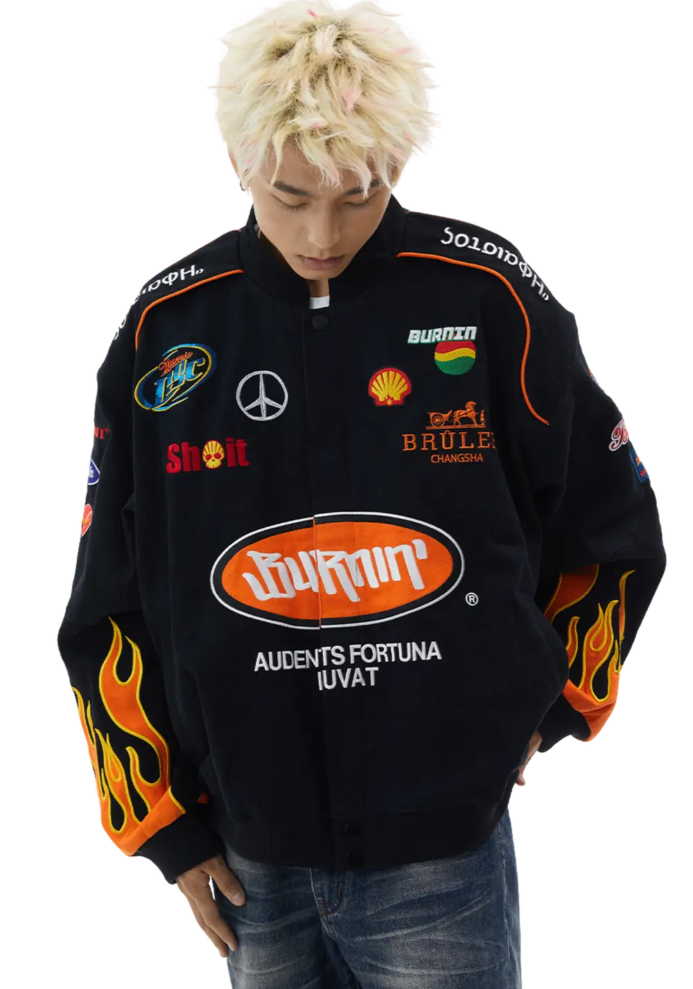 American Style Motorcycle Jacket - PSYLOS 1, American Style Motorcycle Jacket, Jacket, Burnin, PSYLOS 1