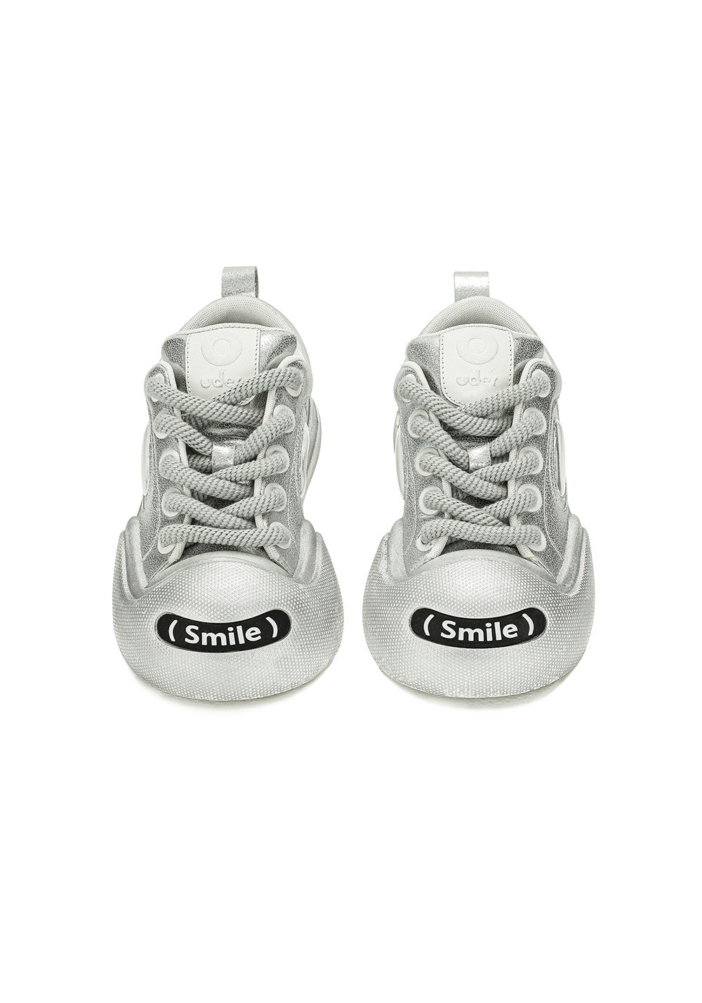 OUDER丨Smile Open Smile Big Head Canvas Shoes-Silver - PSYLOS 1, OUDER丨Smile Open Smile Big Head Canvas Shoes-Silver, Canvas Sneakers, OUDER, PSYLOS 1