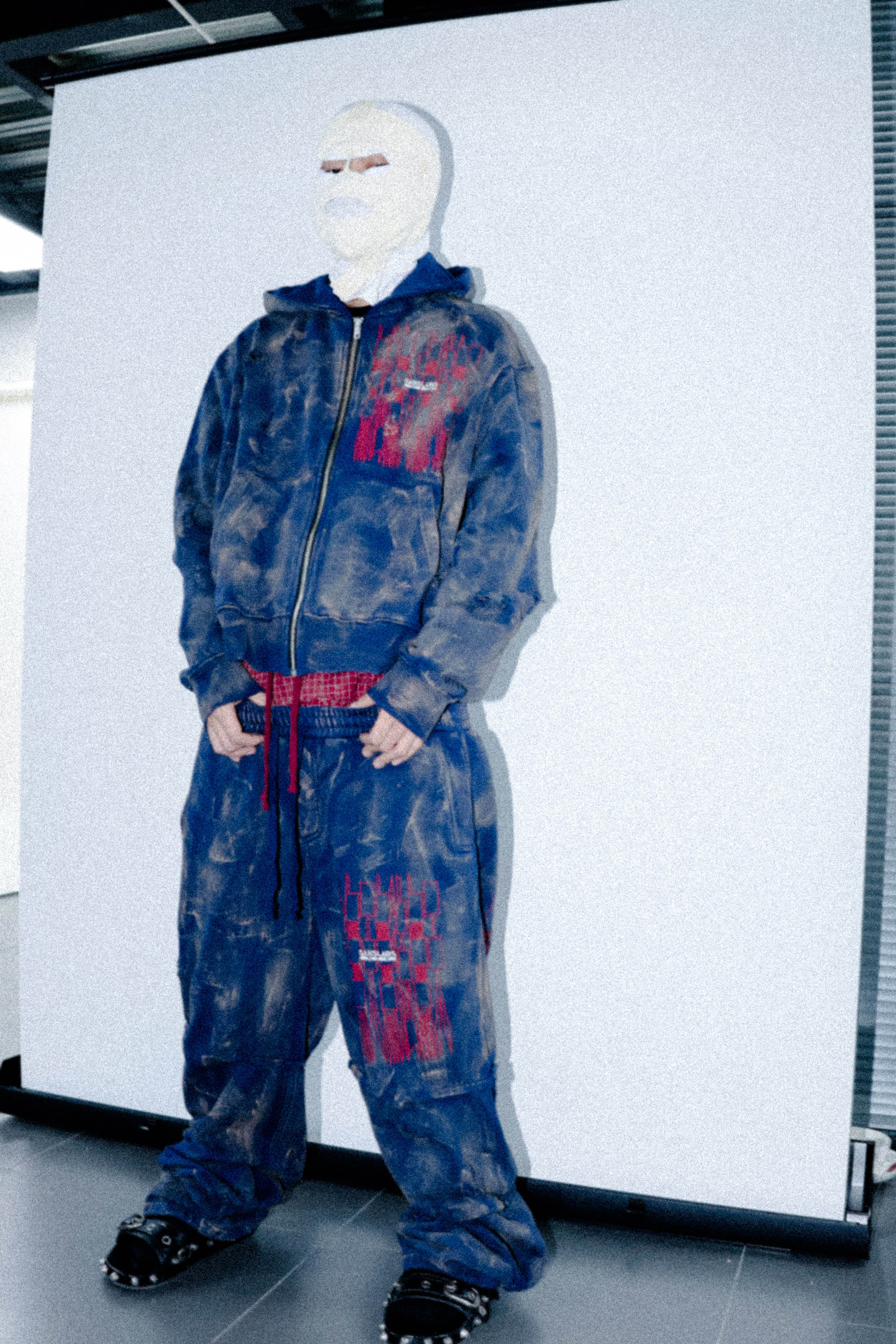 SANSLAWS丨Embroidered Mud-dyed Double-waist Sweatpants - PSYLOS 1, SANSLAWS丨Embroidered Mud-dyed Double-waist Sweatpants, Pants, SANSLAWS, PSYLOS 1