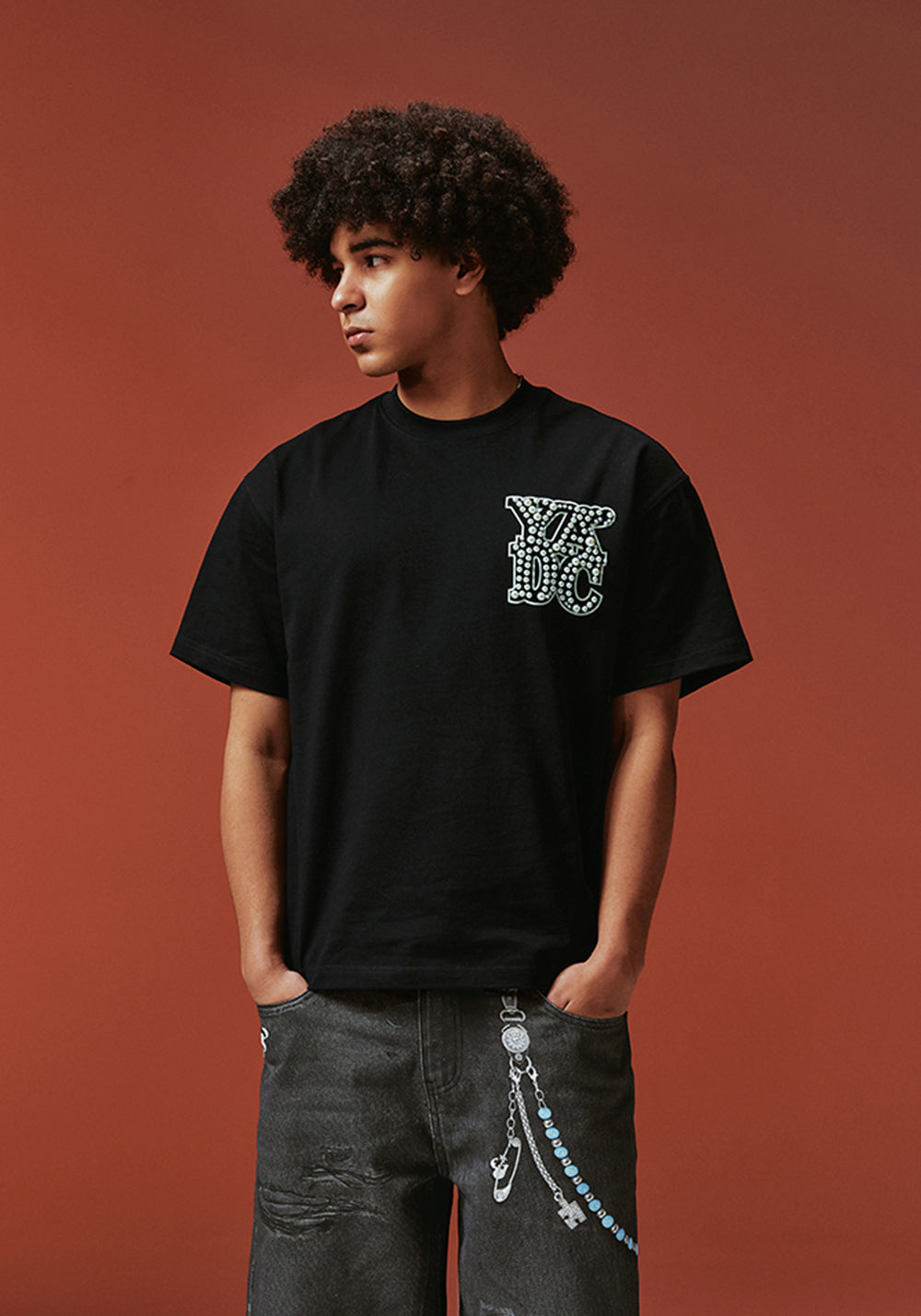 YADcrew丨Pearl Logo Print Short Sleeve - PSYLOS 1, YADcrew丨Pearl Logo Print Short Sleeve, T-Shirt, YADcrew•JAPAN, PSYLOS 1