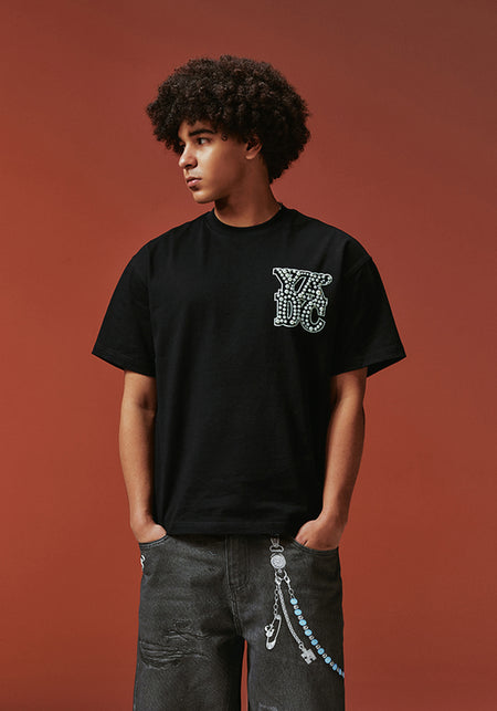 YADcrew丨Pearl Logo Print Short Sleeve - PSYLOS 1, YADcrew丨Pearl Logo Print Short Sleeve, T-Shirt, YADcrew•JAPAN, PSYLOS 1